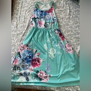 Blue Floral Dress